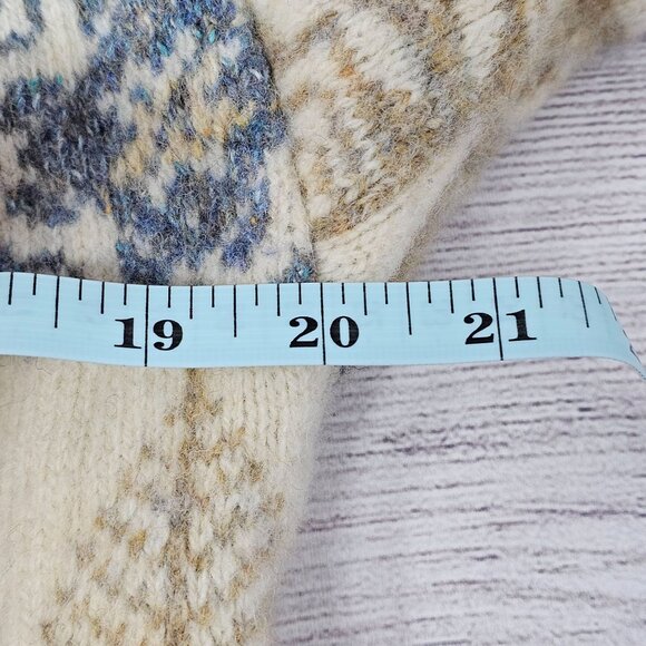 Vintage Zig Zag Women's Holiday Themed Made in Scotland Designer Knitwear XL - Picture 5 of 6